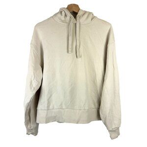 Pull&Bear Cream Basic Hoodie M